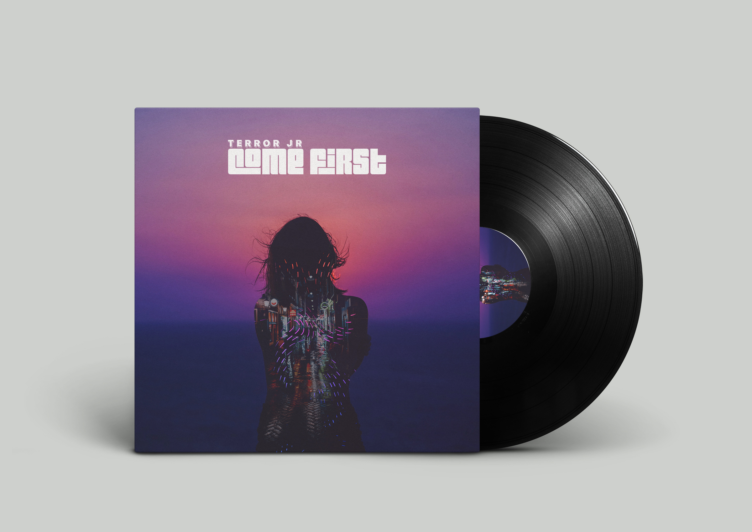 Terror Jr 'Come First' album cover, vinyl mockup
