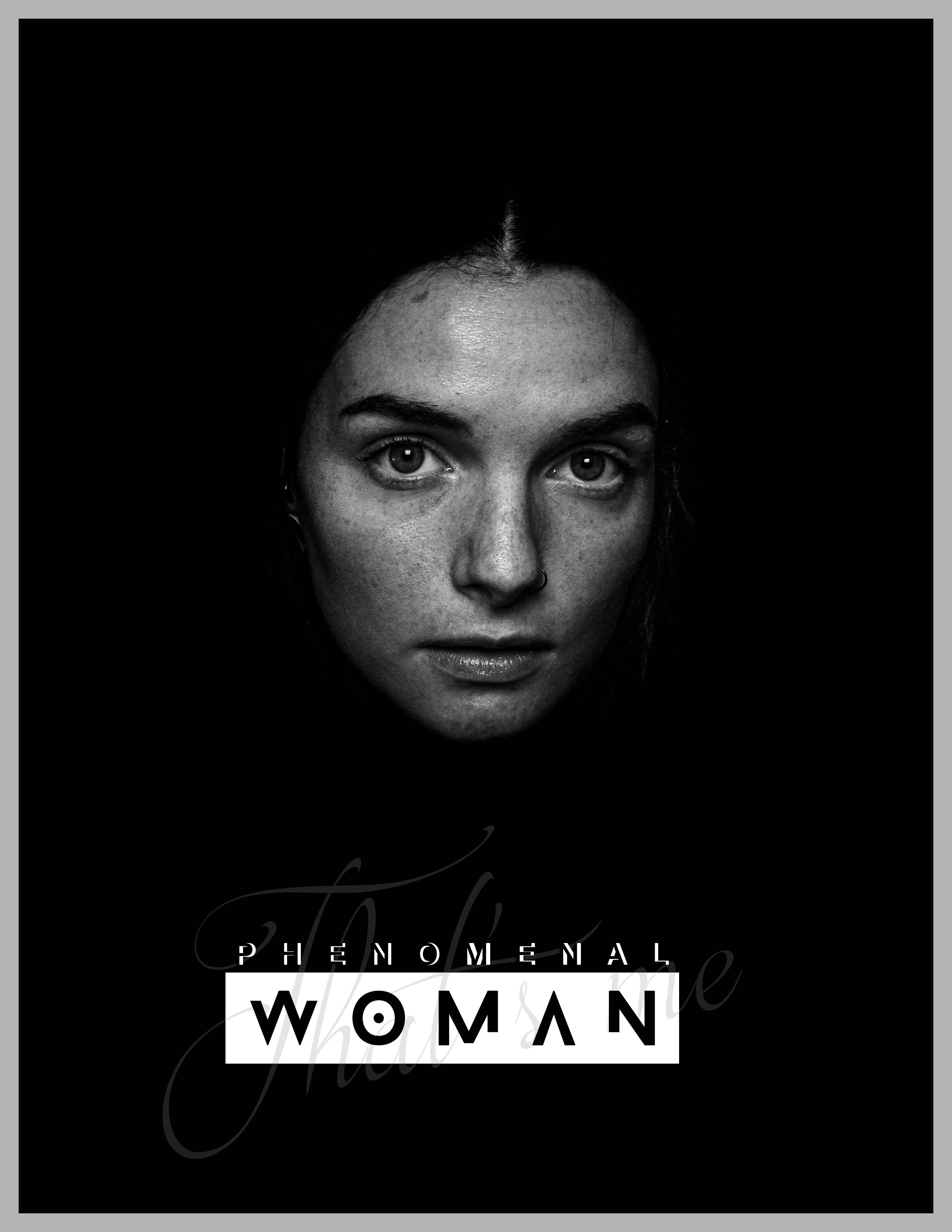 Phenomenal Woman portrait poster