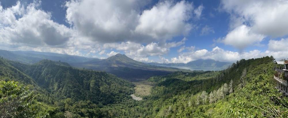 Volcano valley panorama
